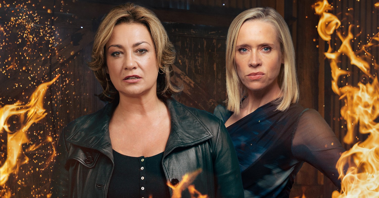 ‘Not everyone gets out of that explosion!’ Natalie J Robb and Beth Cordingly reveal all about Moira and Ruby’s fiery showdown!
