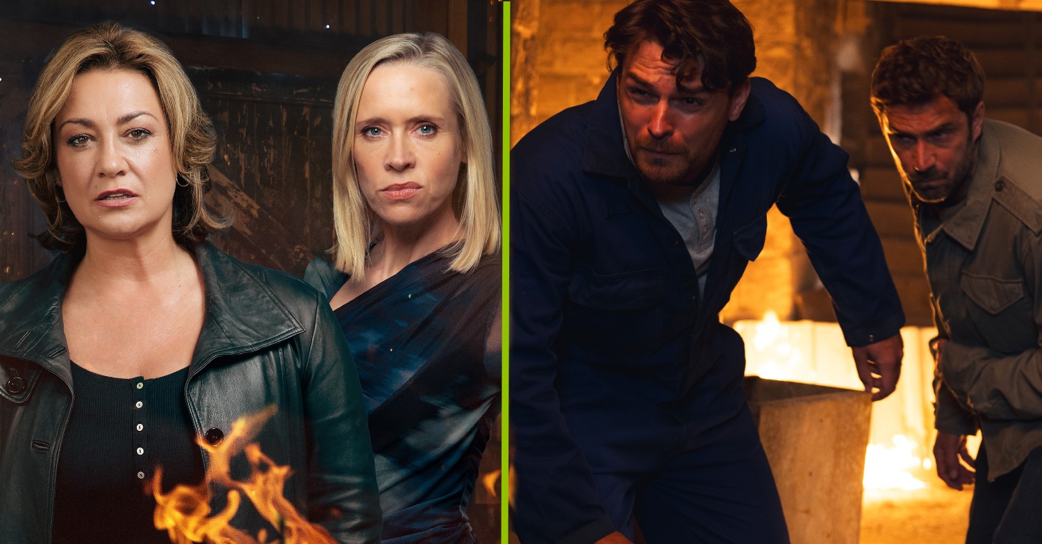 As Cain and Moira are caught in the explosion, who dies in the barn fire?