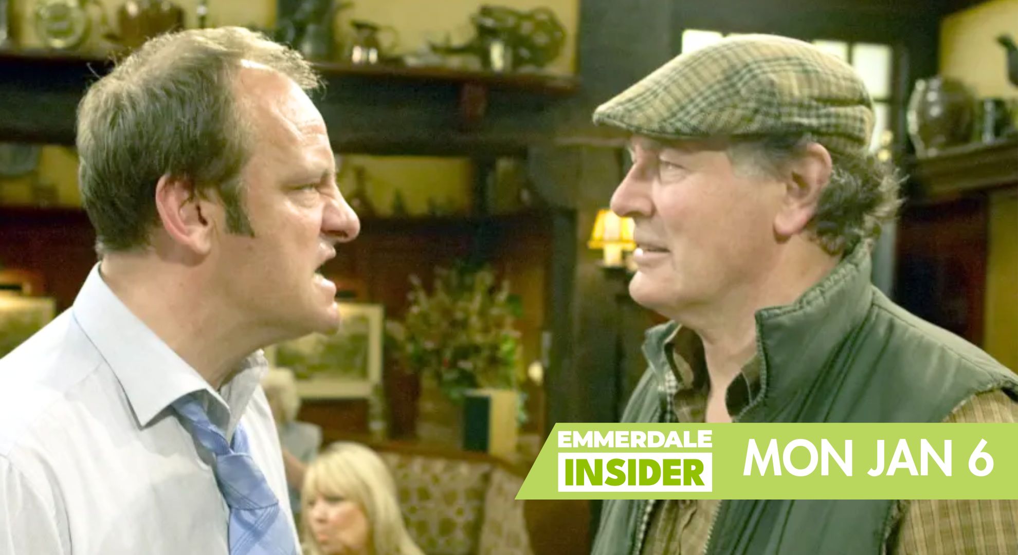 Classic Emmerdale spoilers: Jimmy collapses as his feud with Jack turns violent