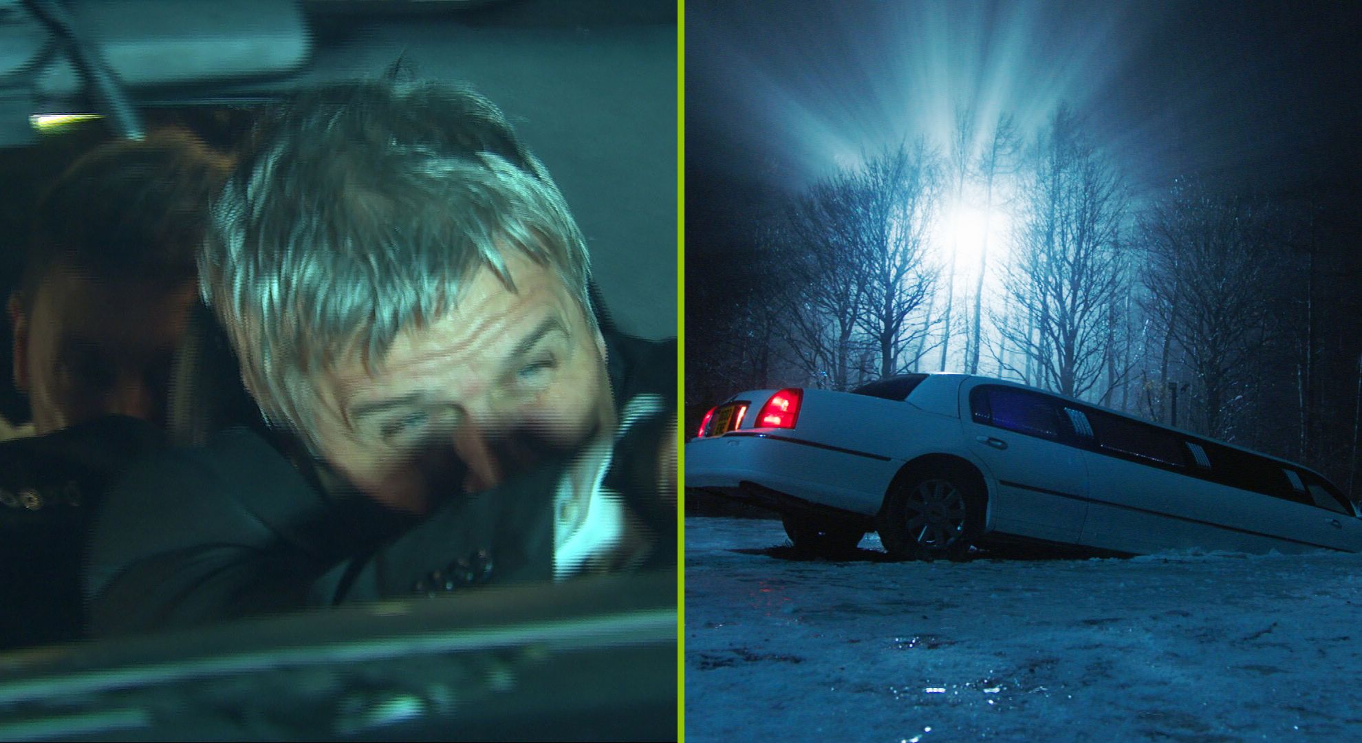 17 Emmerdale spoilers for next week: Horrifying double car accident leads one limo to crash into a frozen lake